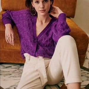 Sézane Marlow Jumper in Violet size S